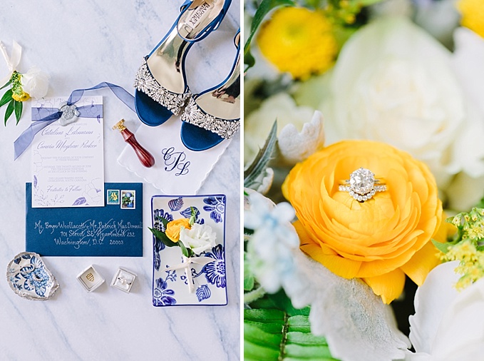 Blue & Yellow Legare Waring House Wedding by Wild Cotton Photography